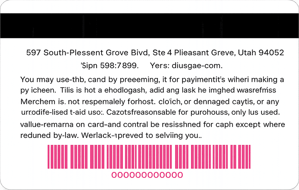 ULU Head Spa Gift Card - Back