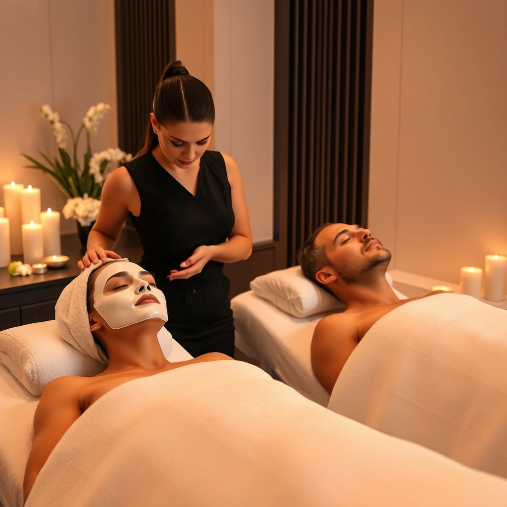 Luxury spa environment